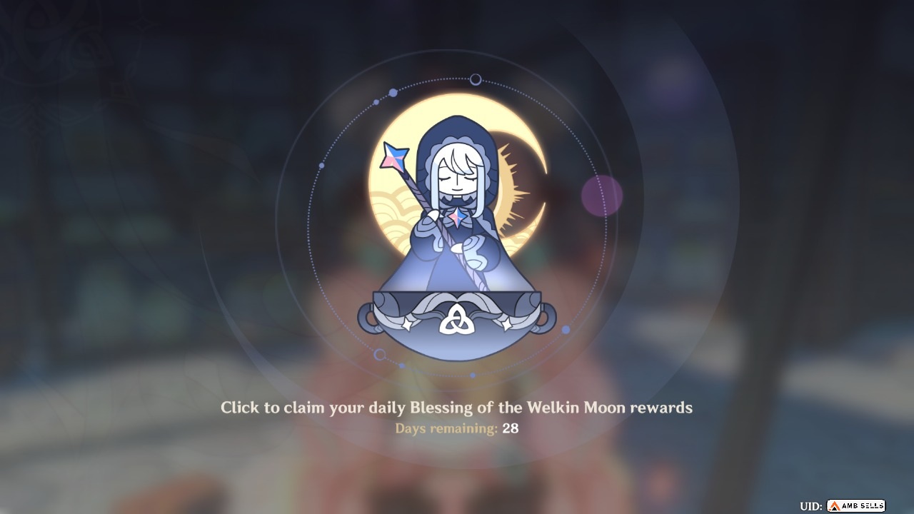 Genshin Impact - Blessing of the Welkin Moon [UID] photo review