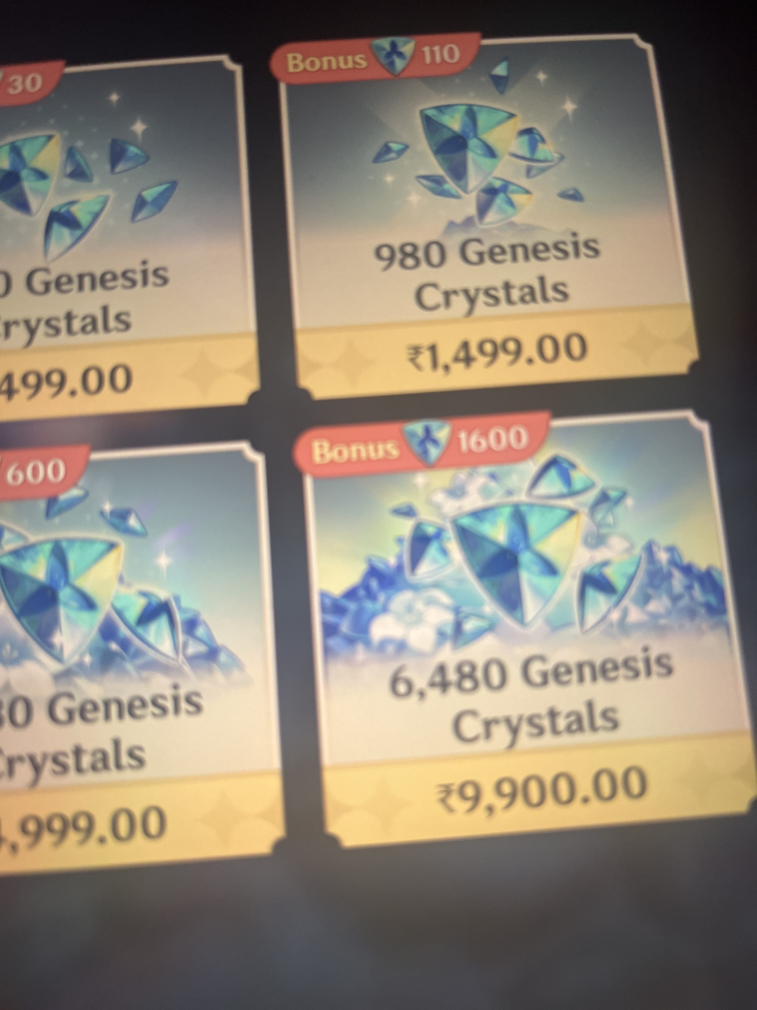 Genshin Impact - Genesis Crystals [300-6480] [UID] photo review