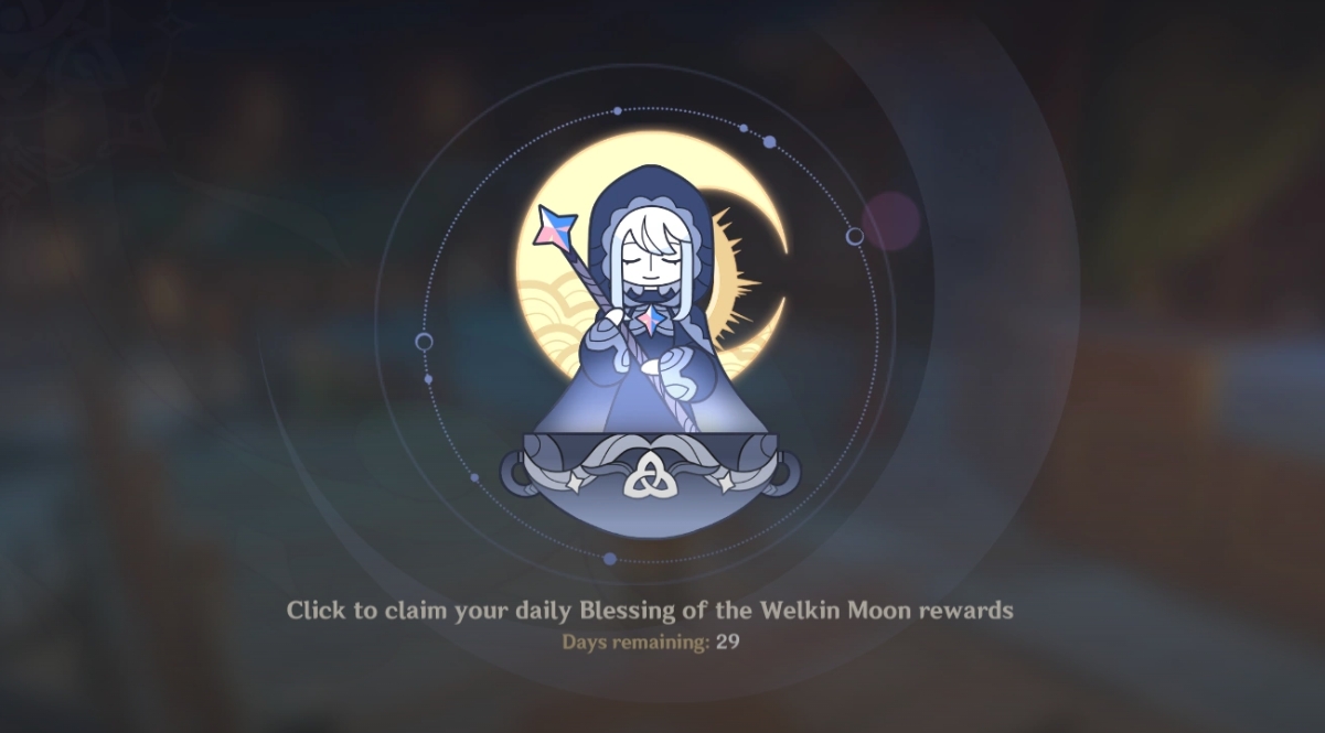 Genshin Impact - Blessing of the Welkin Moon [UID] photo review