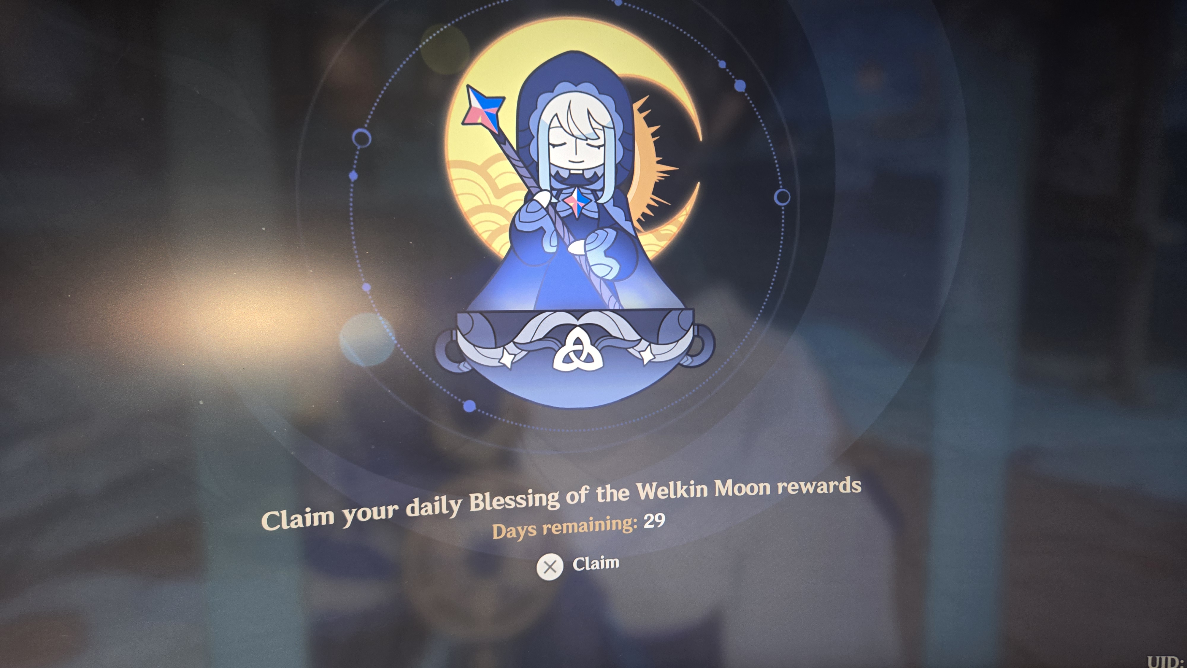 Genshin Impact - Blessing of the Welkin Moon [UID] photo review
