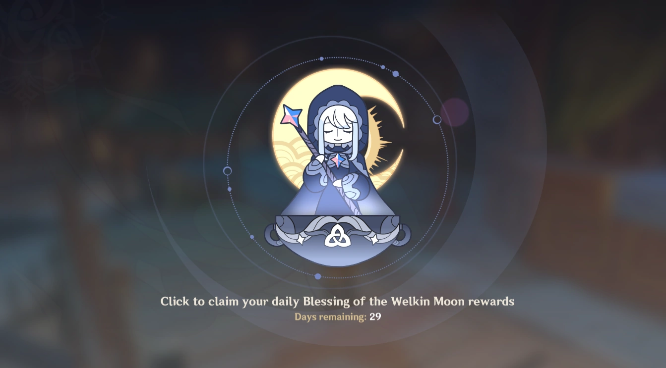 Genshin Impact - Blessing of the Welkin Moon [UID] photo review