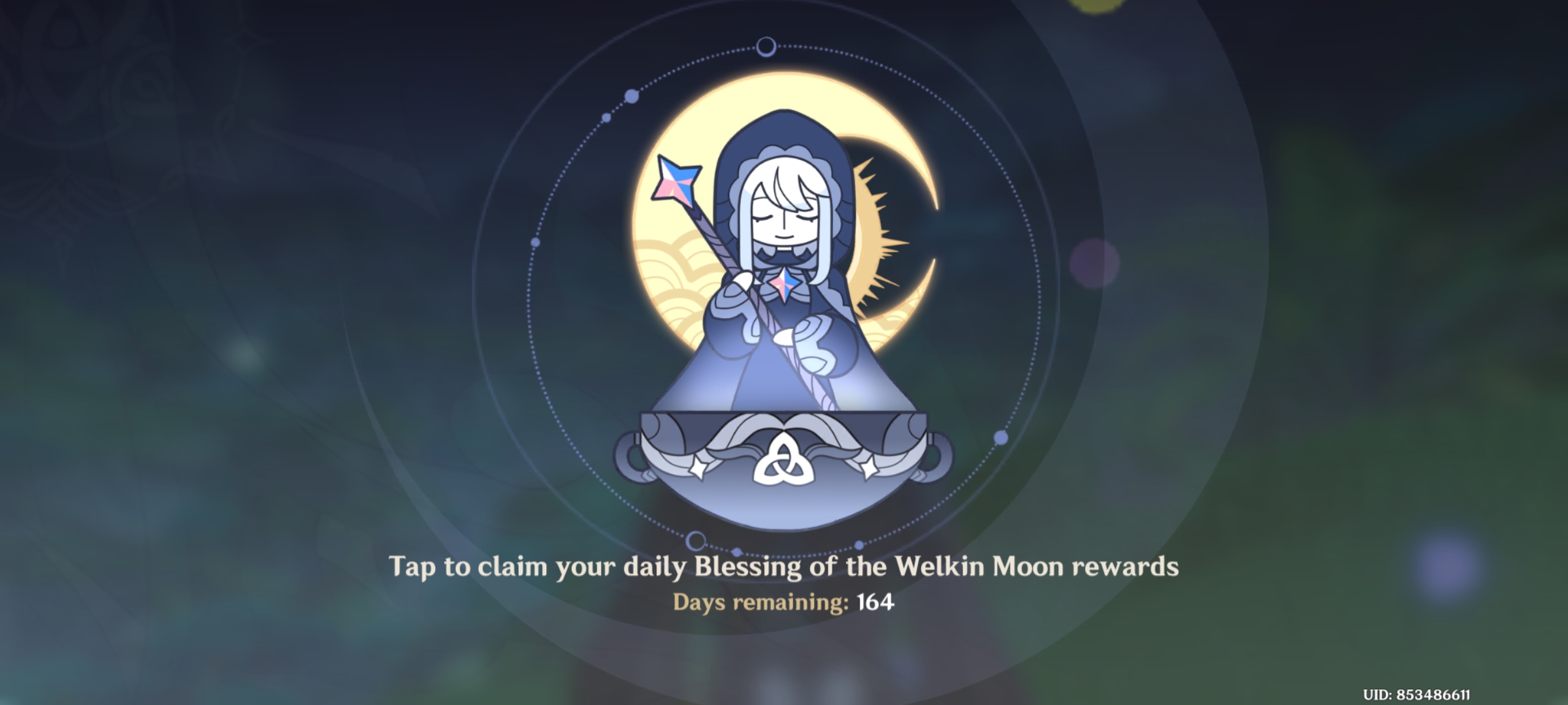 Genshin Impact - Blessing of the Welkin Moon [UID] photo review