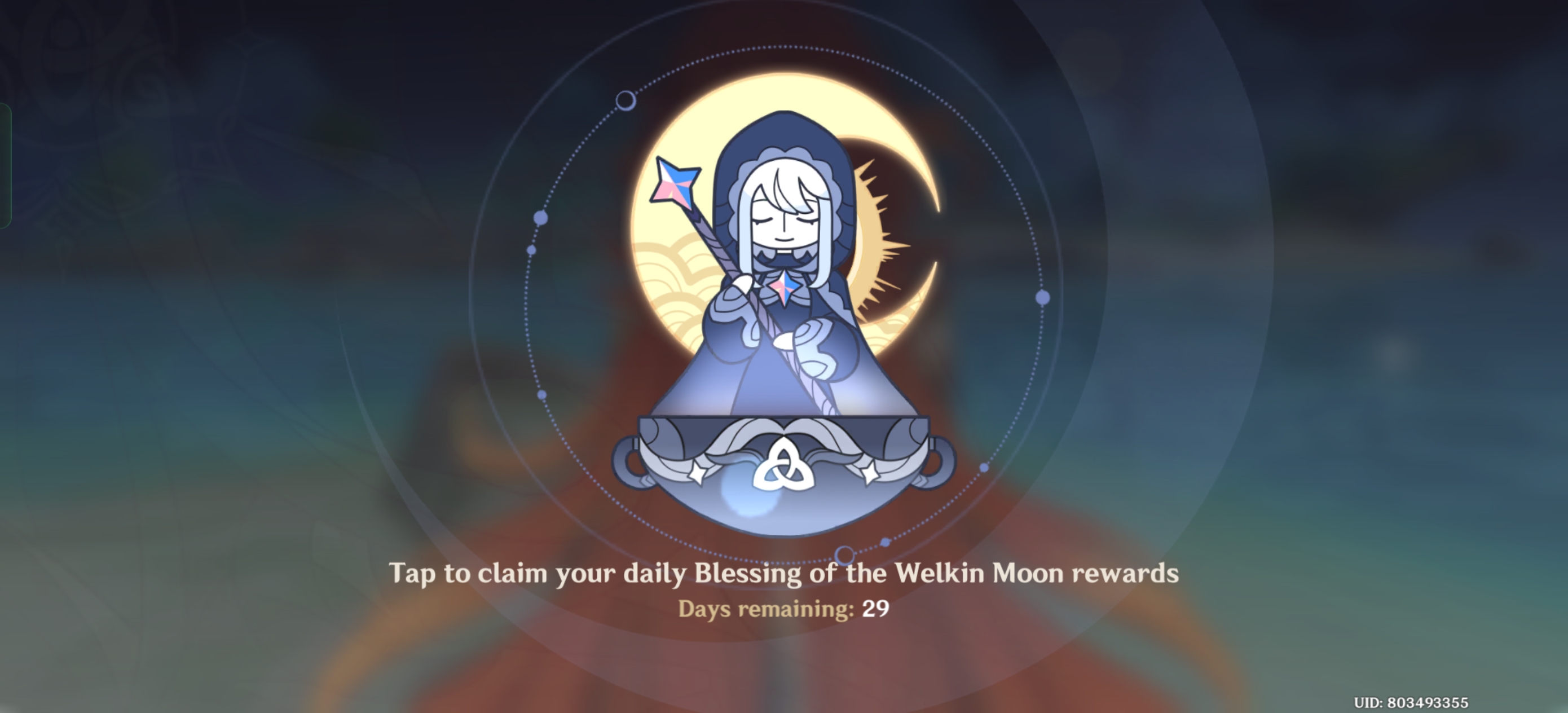 Genshin Impact - Blessing of the Welkin Moon [UID] photo review