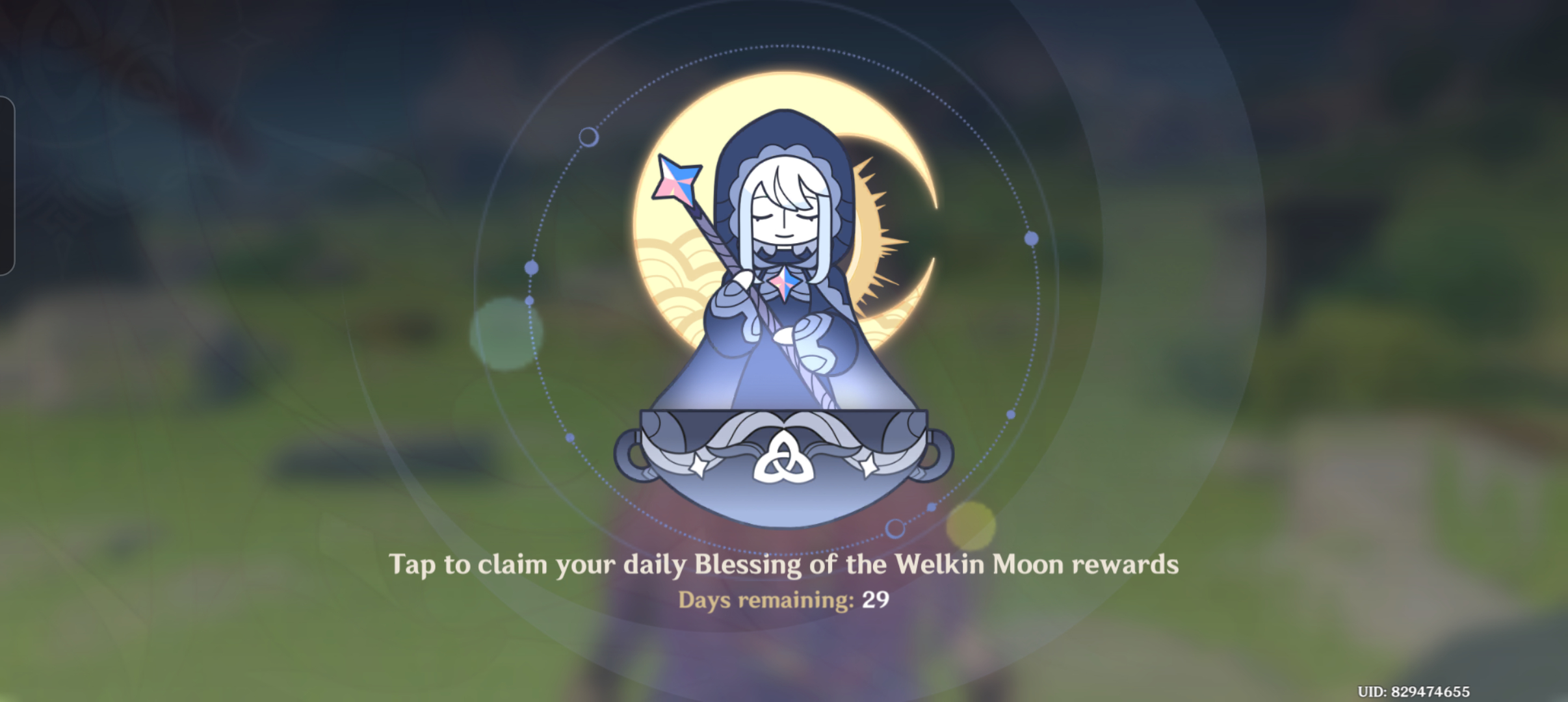Genshin Impact - Blessing of the Welkin Moon [UID] photo review