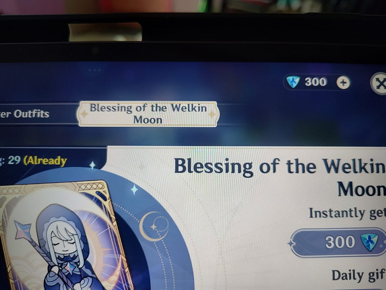 Genshin Impact - Blessing of the Welkin Moon [UID] photo review
