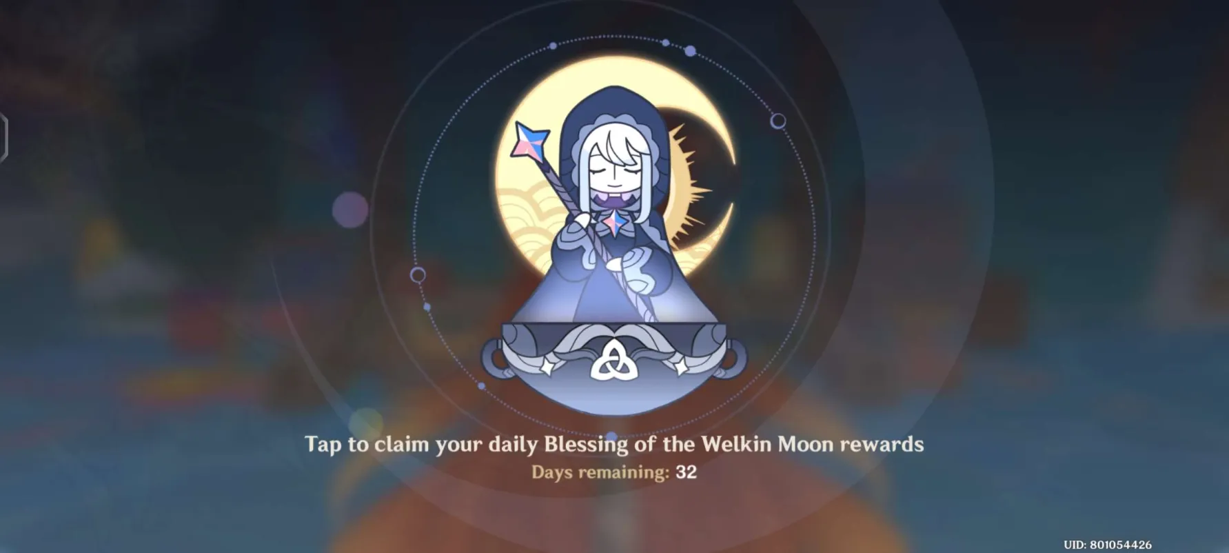 Genshin Impact - Blessing of the Welkin Moon [UID] photo review