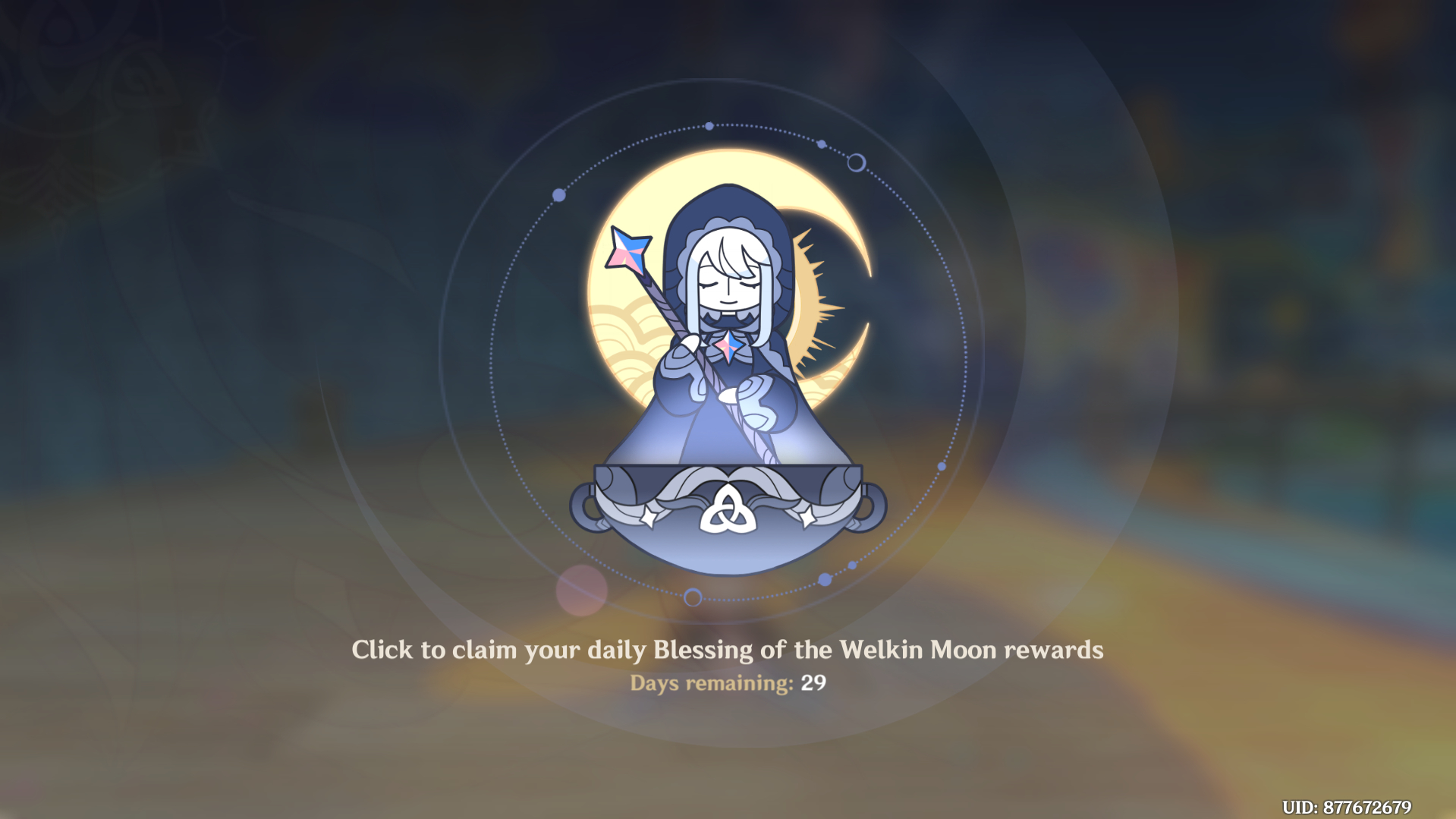 Genshin Impact - Blessing of the Welkin Moon [UID] photo review