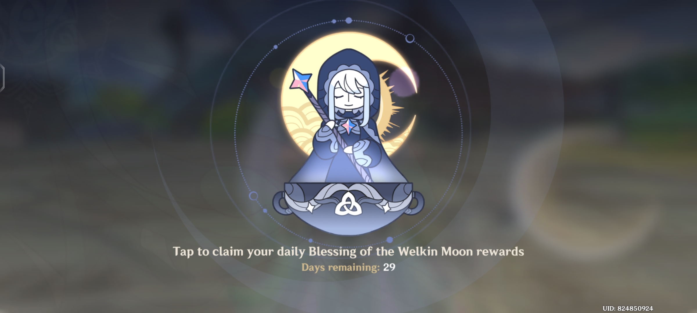 Genshin Impact - Blessing of the Welkin Moon [UID] photo review