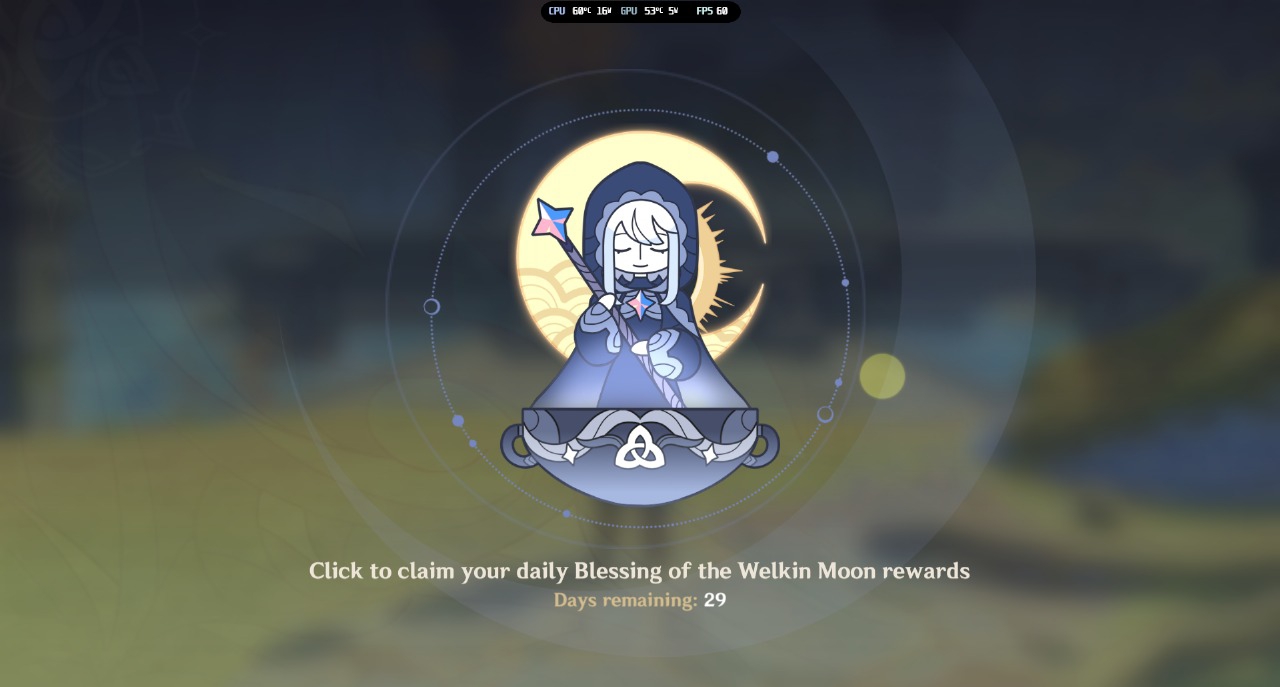 Genshin Impact - Blessing of the Welkin Moon [UID] photo review