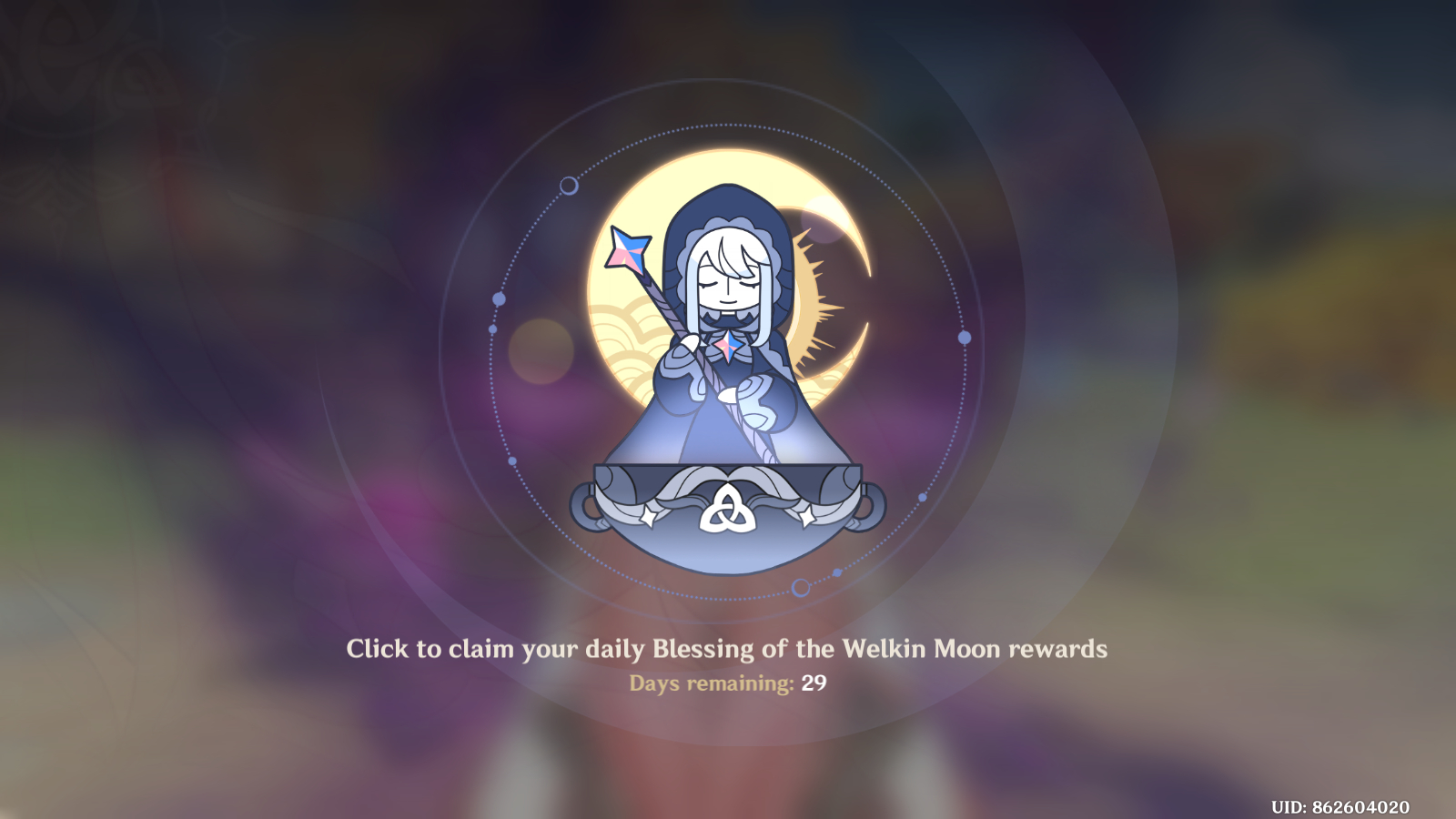 Genshin Impact - Blessing of the Welkin Moon [UID] photo review