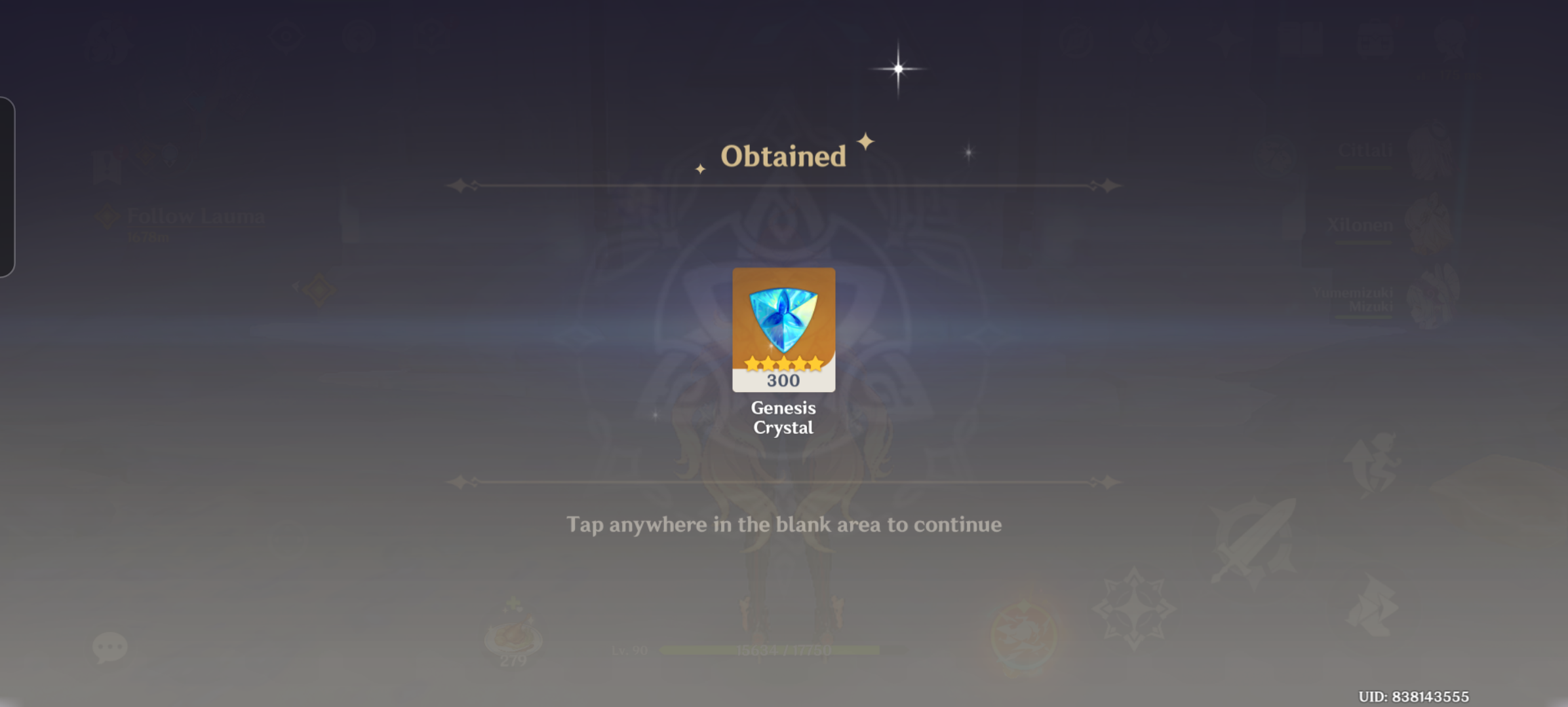 Genshin Impact - Blessing of the Welkin Moon [UID] photo review