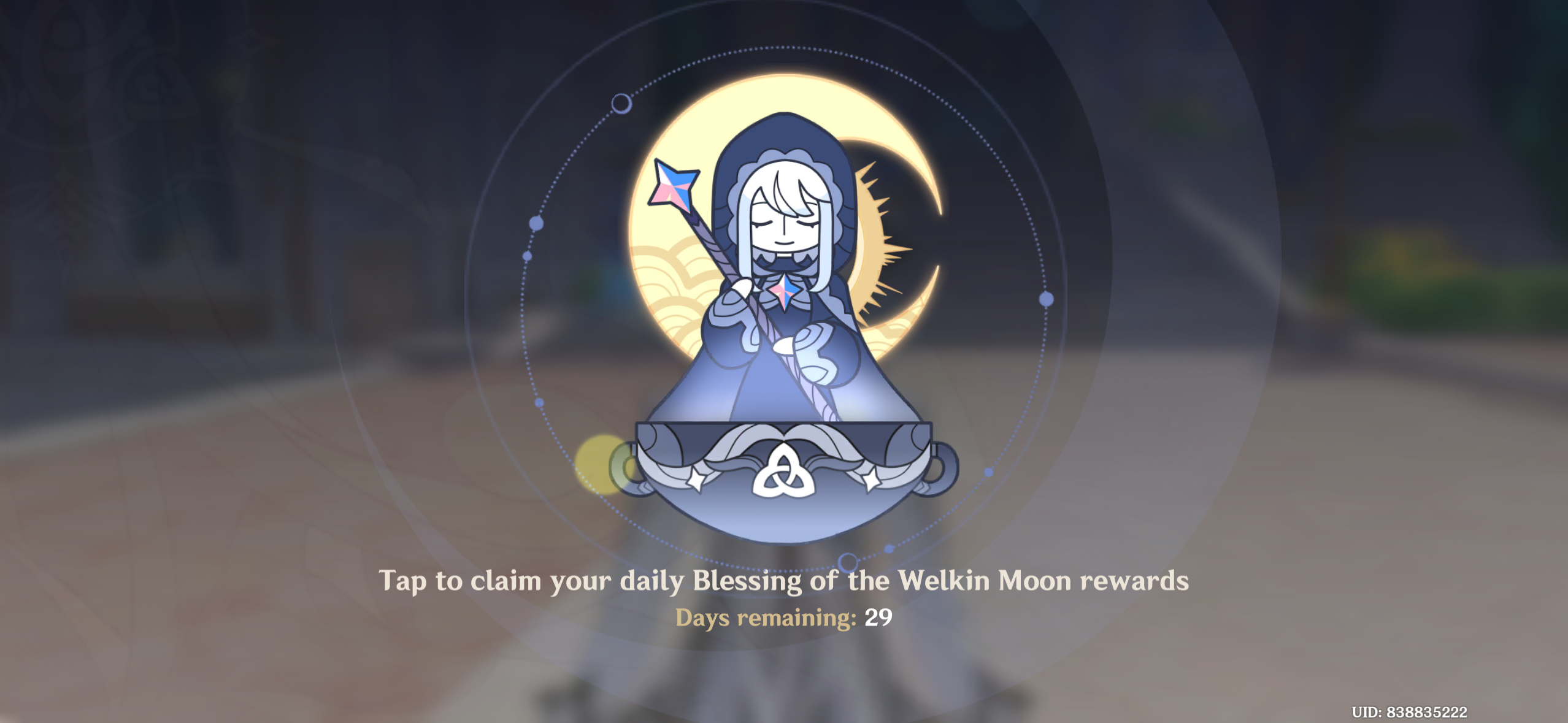 Genshin Impact - Blessing of the Welkin Moon [UID] photo review