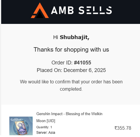 Genshin Impact - Blessing of the Welkin Moon [UID] photo review