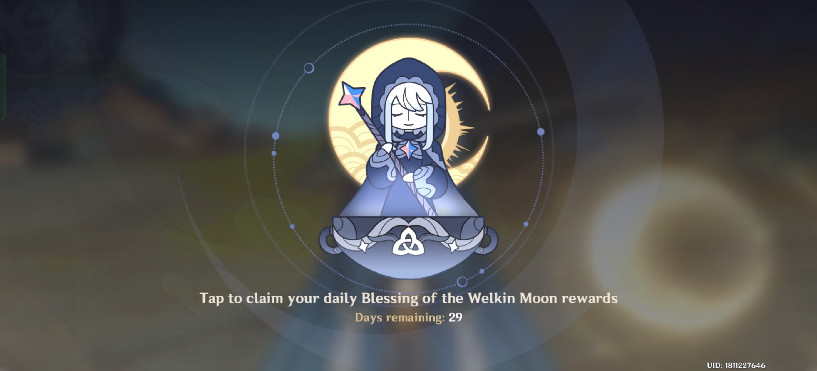 Genshin Impact - Blessing of the Welkin Moon [UID] photo review