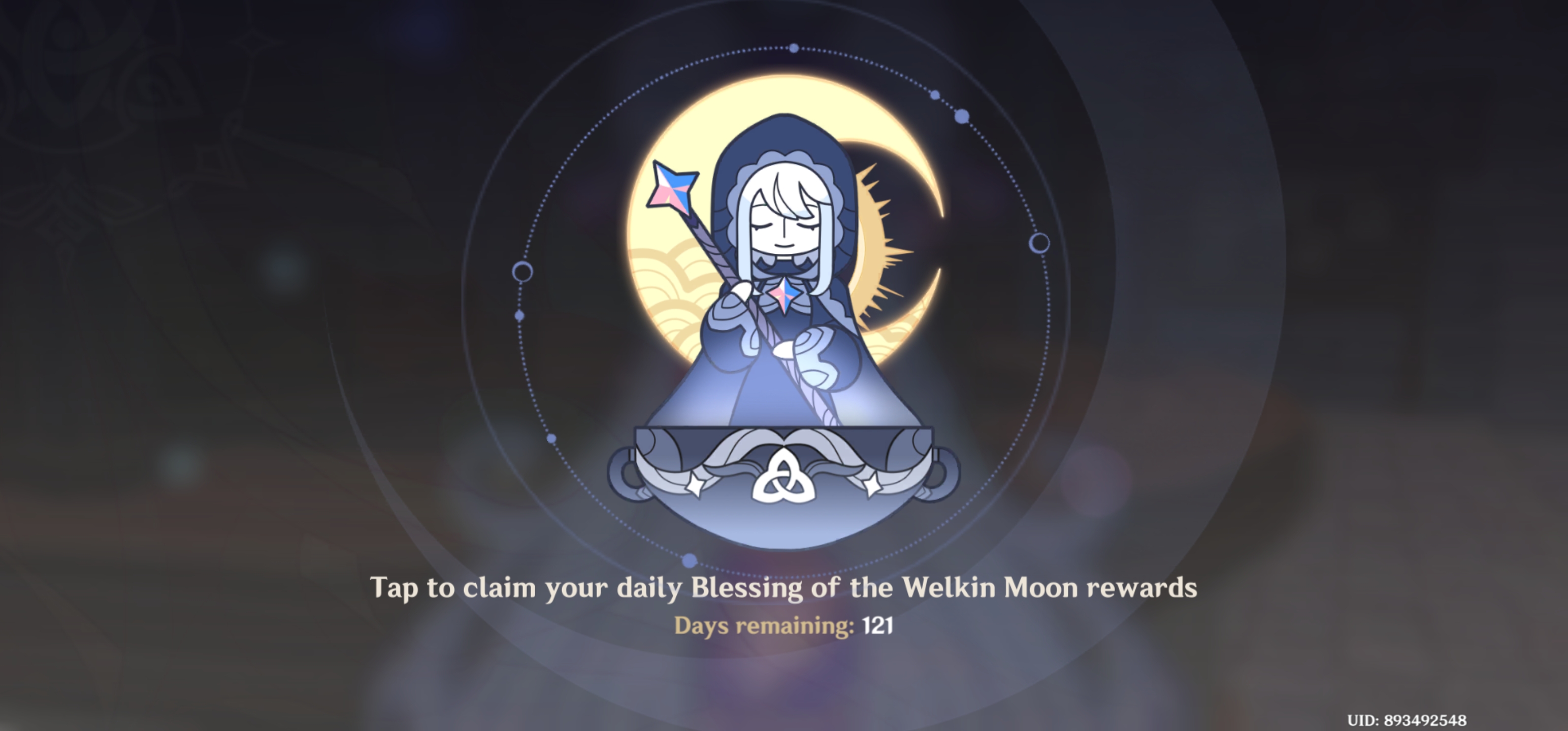 Genshin Impact - Blessing of the Welkin Moon [UID] photo review