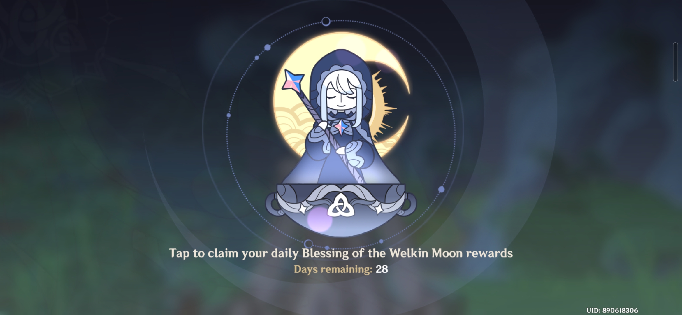 Genshin Impact - Blessing of the Welkin Moon [UID] photo review