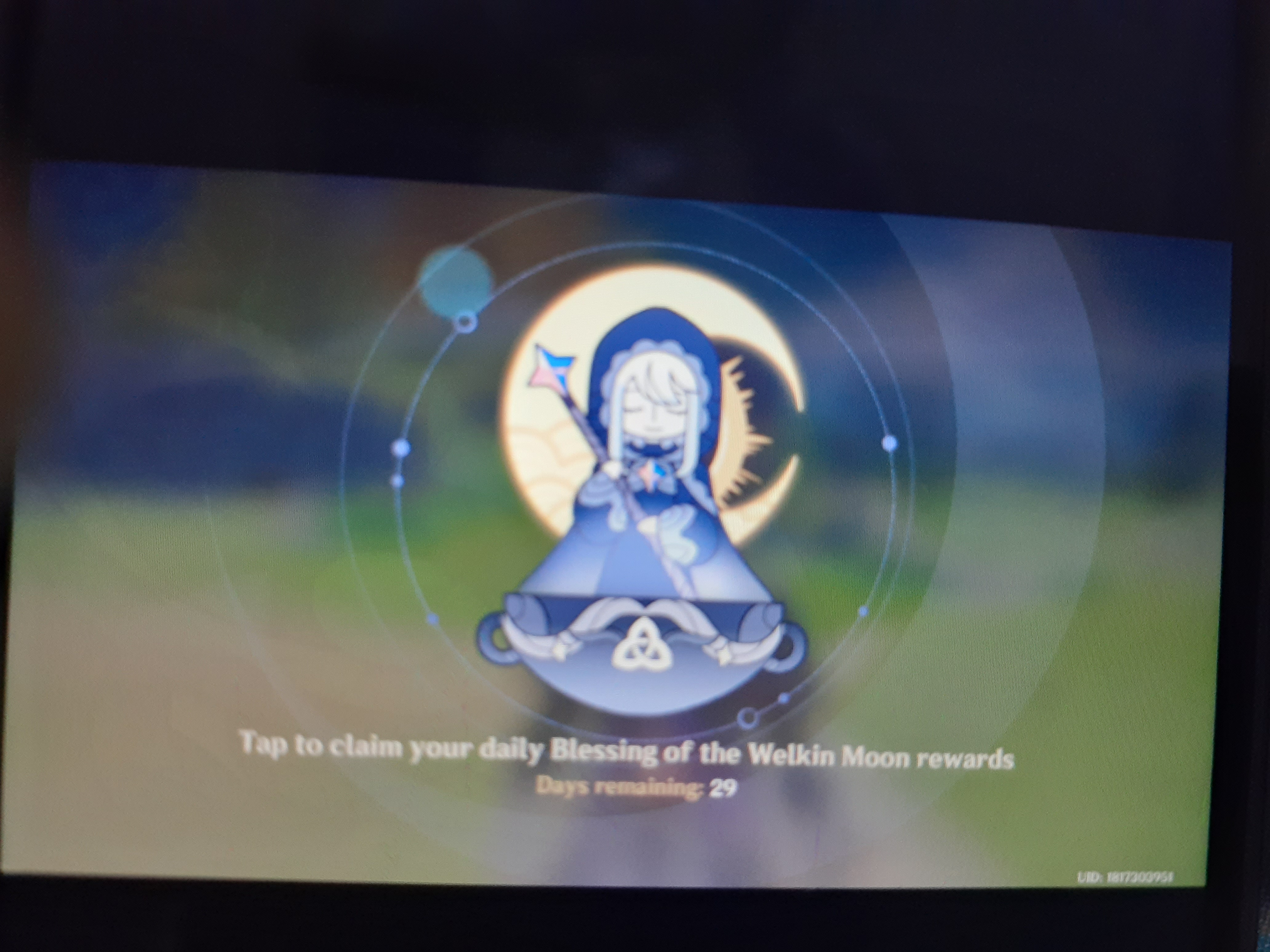 Genshin Impact - Blessing of the Welkin Moon [UID] photo review