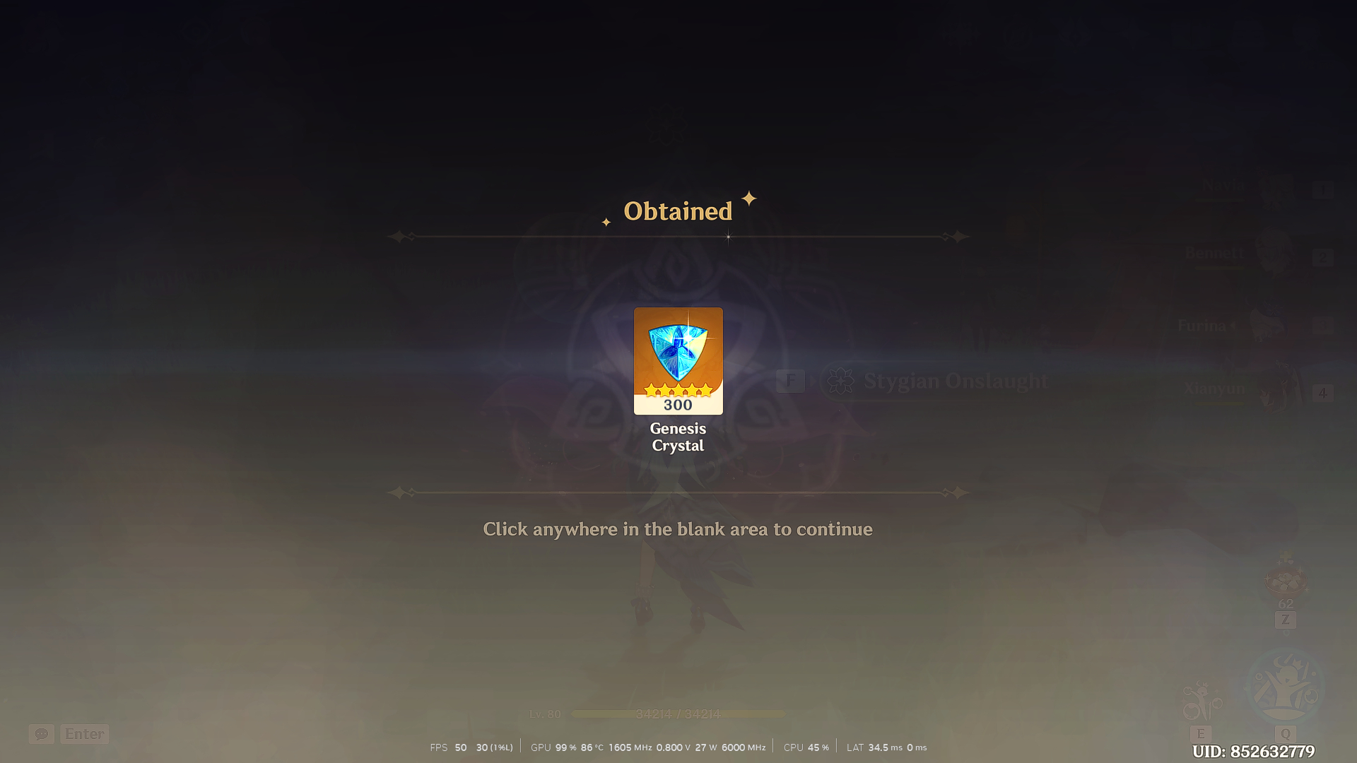 Genshin Impact - Blessing of the Welkin Moon [UID] photo review