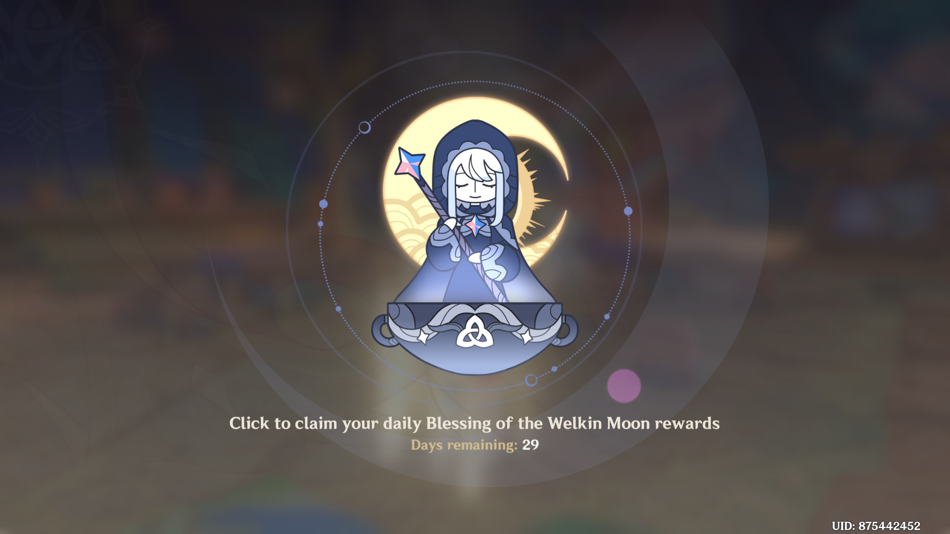 Genshin Impact - Blessing of the Welkin Moon [UID] photo review