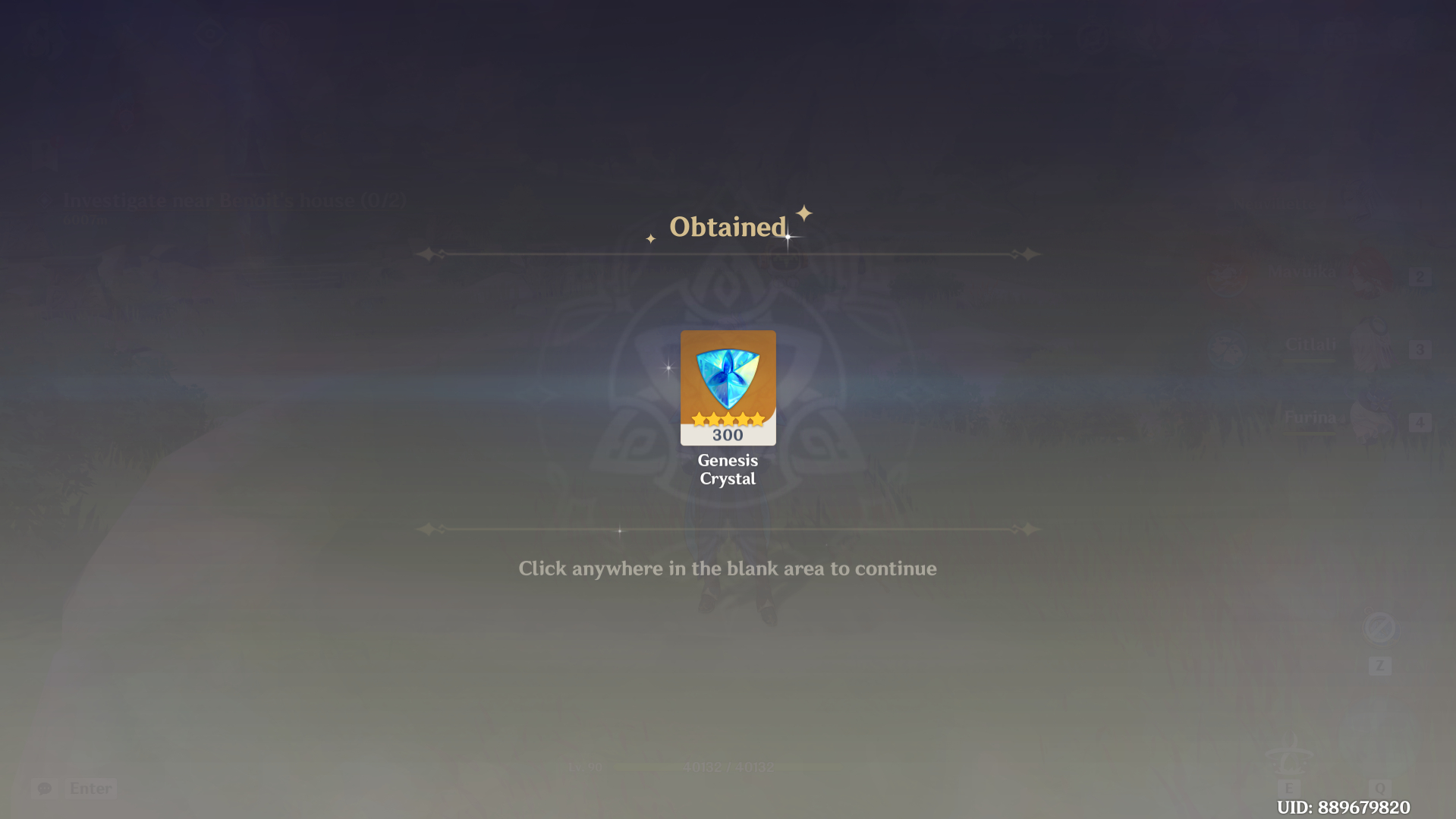 Genshin Impact - Blessing of the Welkin Moon [UID] photo review