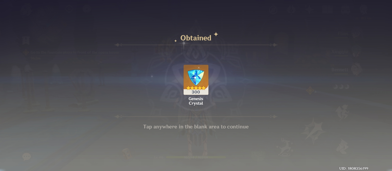 Genshin Impact - Blessing of the Welkin Moon [UID] photo review