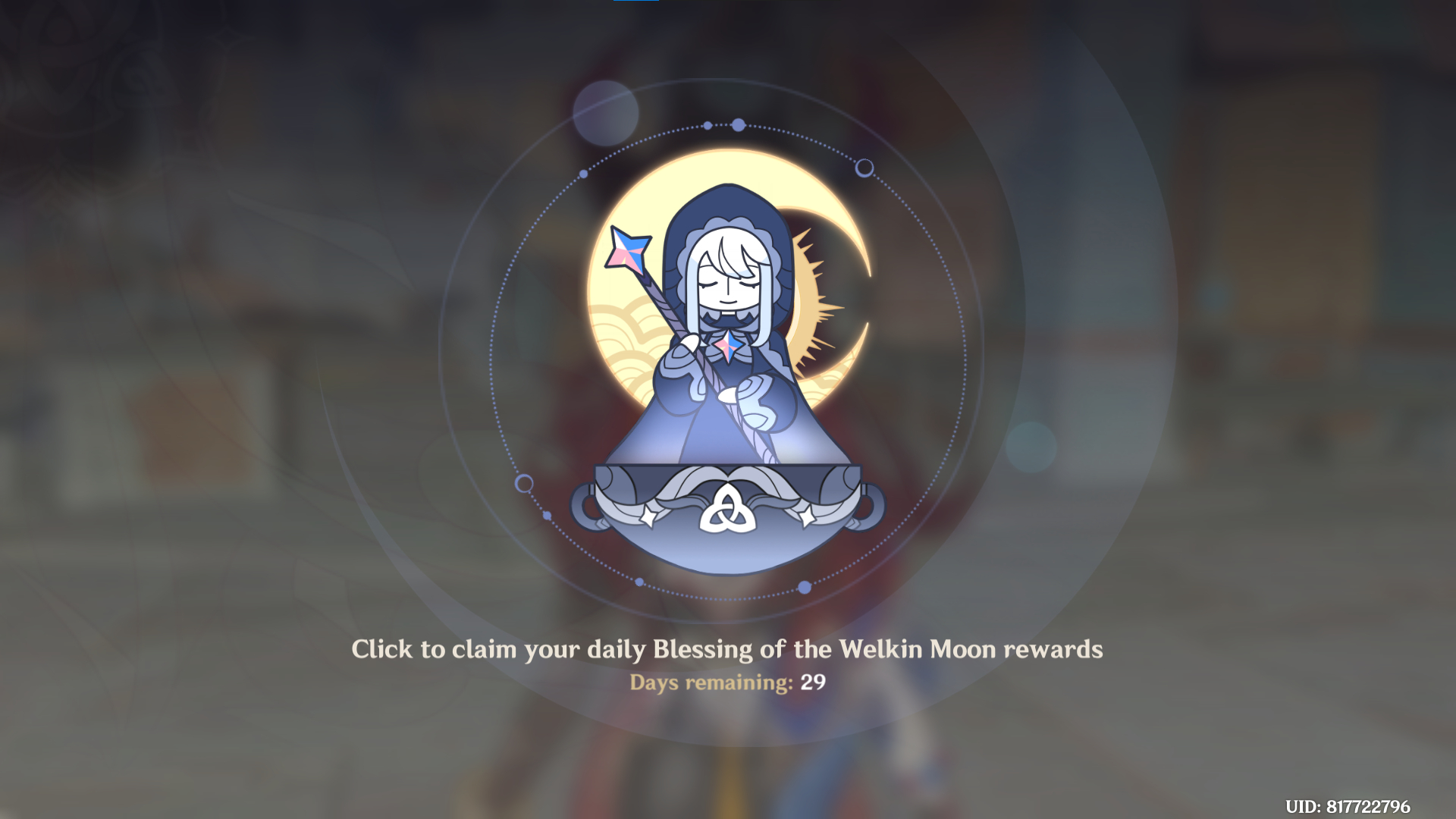 Genshin Impact - Blessing of the Welkin Moon [UID] photo review