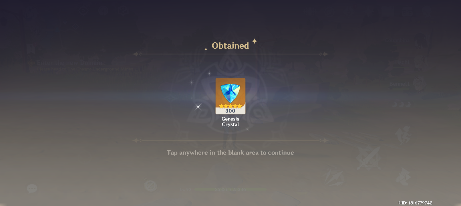 Genshin Impact - Blessing of the Welkin Moon [UID] photo review