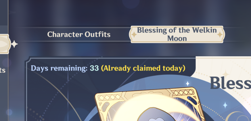 Genshin Impact - Blessing of the Welkin Moon [UID] photo review