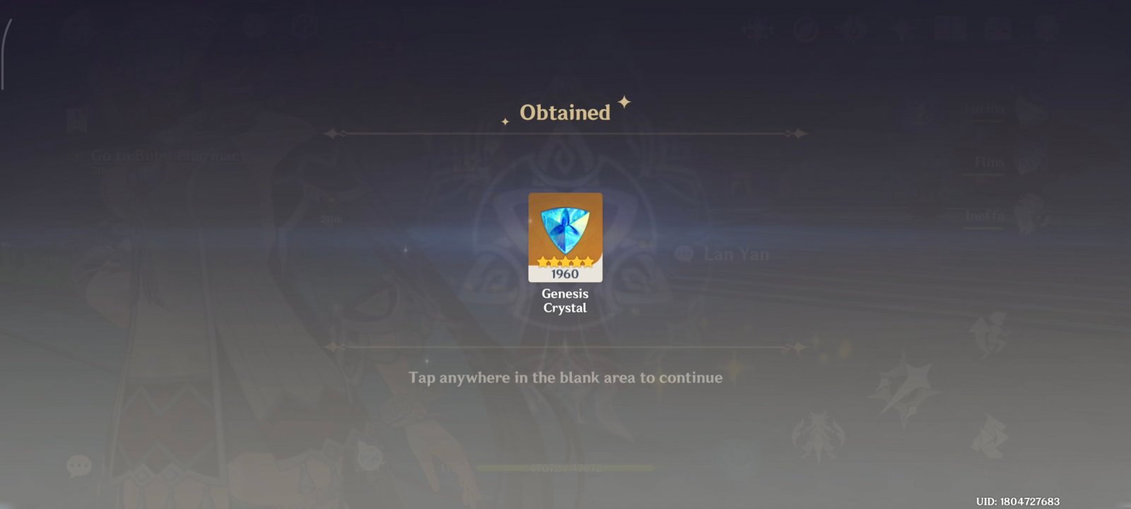 Genshin Impact - Genesis Crystals [300-6480] [UID] photo review