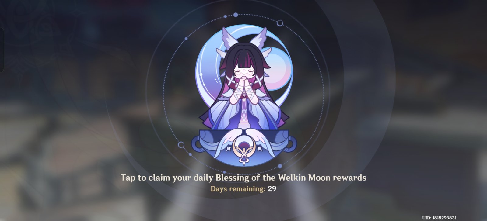 Genshin Impact - Blessing of the Welkin Moon [UID] photo review