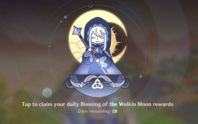 Genshin Impact - Blessing of the Welkin Moon [UID] photo review