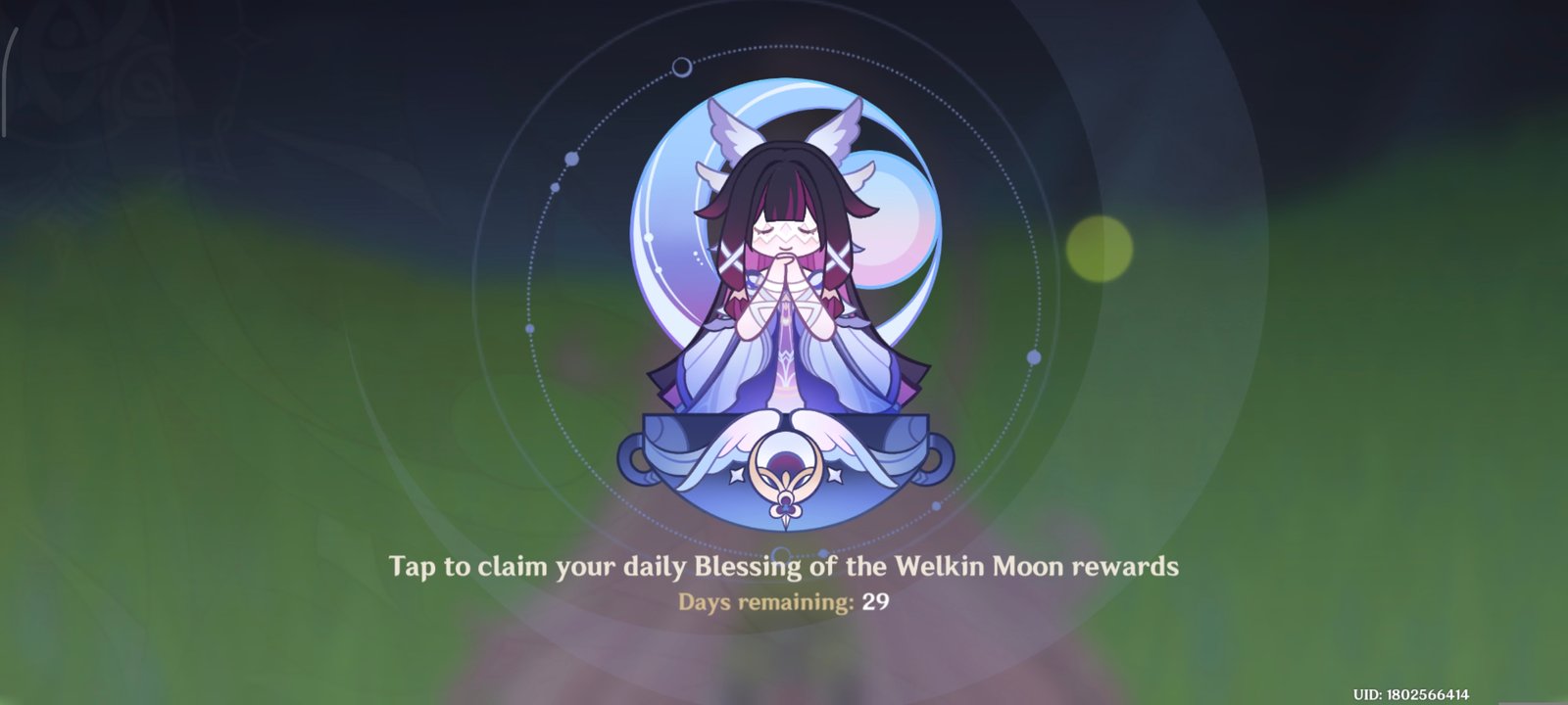 Genshin Impact - Blessing of the Welkin Moon [UID] photo review