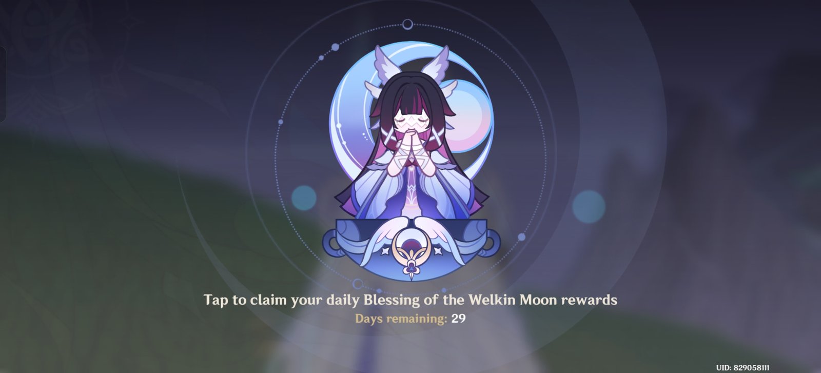 Genshin Impact - Blessing of the Welkin Moon [UID] photo review