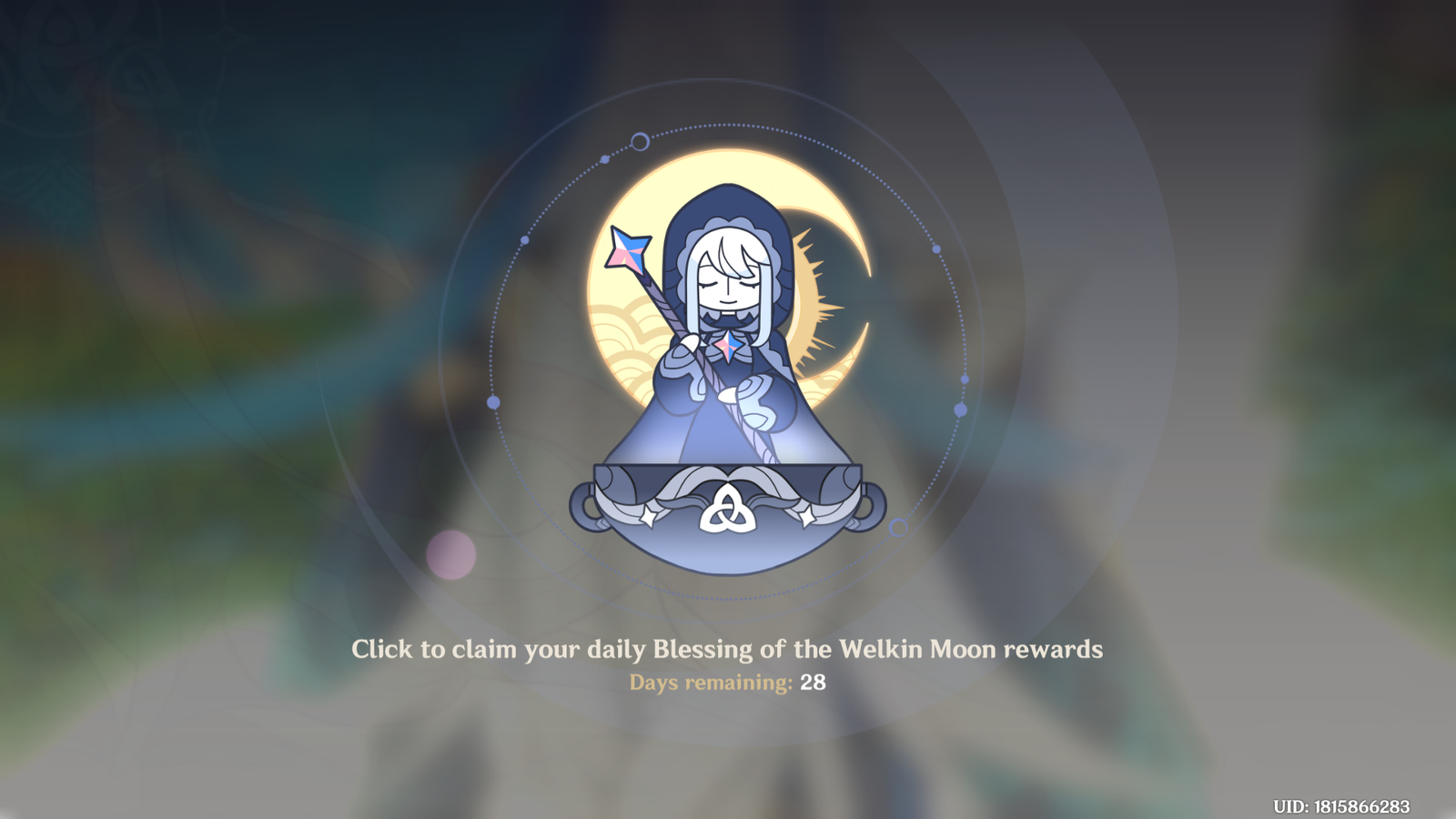 Genshin Impact - Blessing of the Welkin Moon [UID] photo review