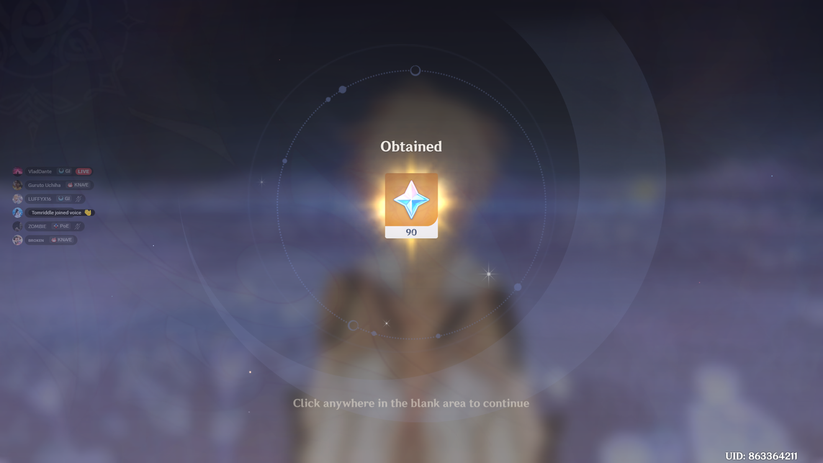 Genshin Impact - Blessing of the Welkin Moon [UID] photo review