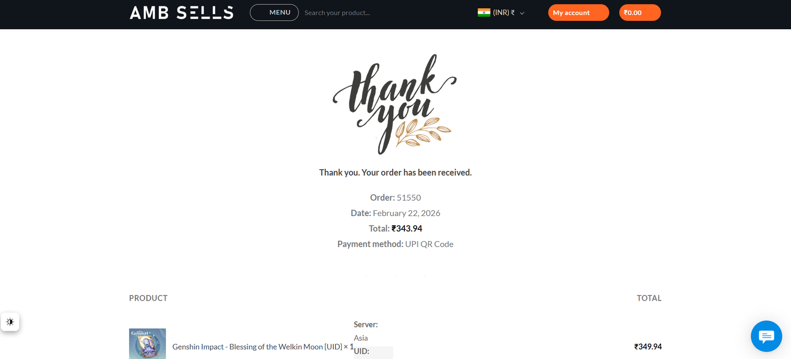 Genshin Impact - Blessing of the Welkin Moon [UID] photo review