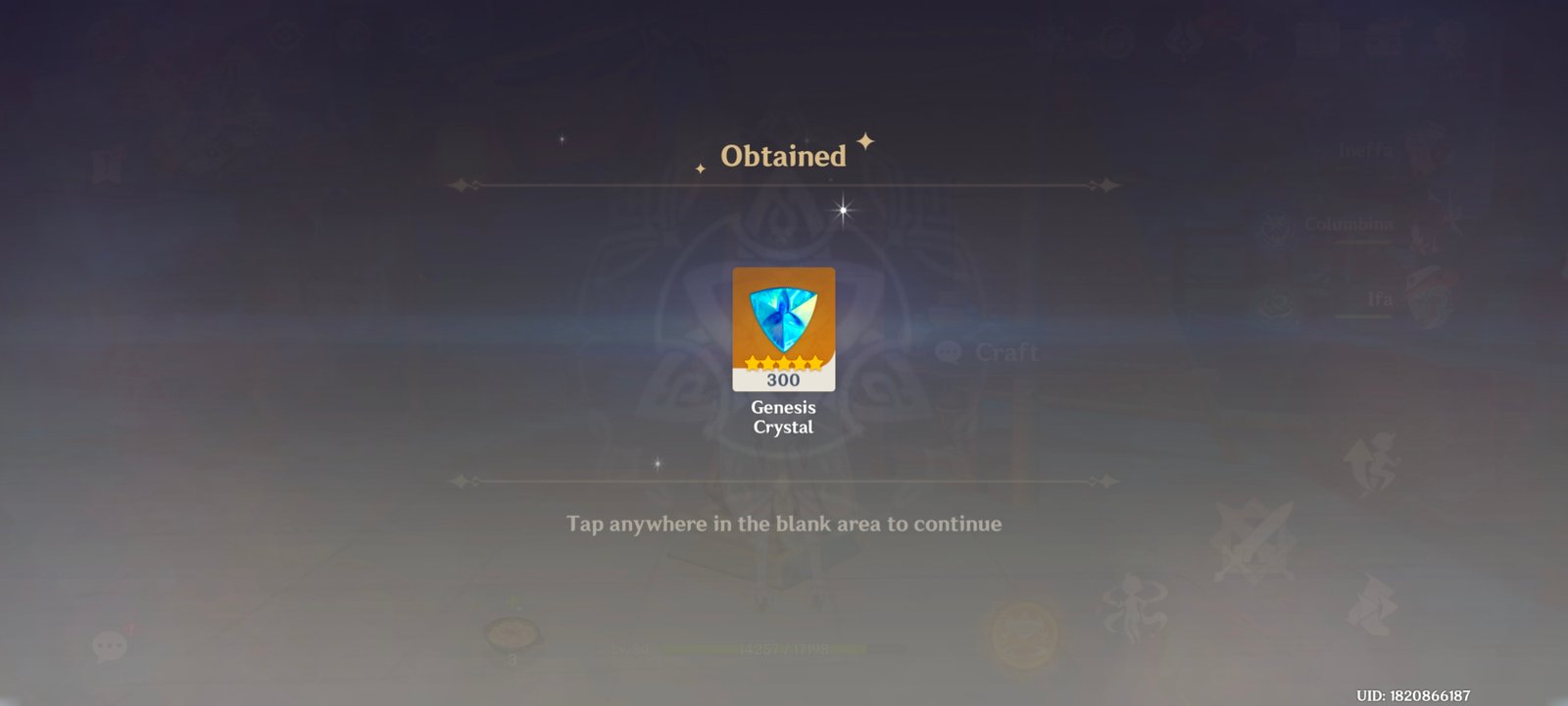 Genshin Impact - Blessing of the Welkin Moon [UID] photo review