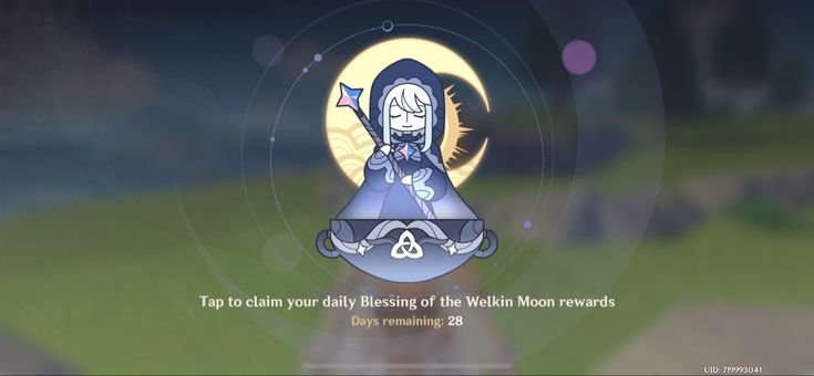 Genshin Impact - Blessing of the Welkin Moon [UID] photo review