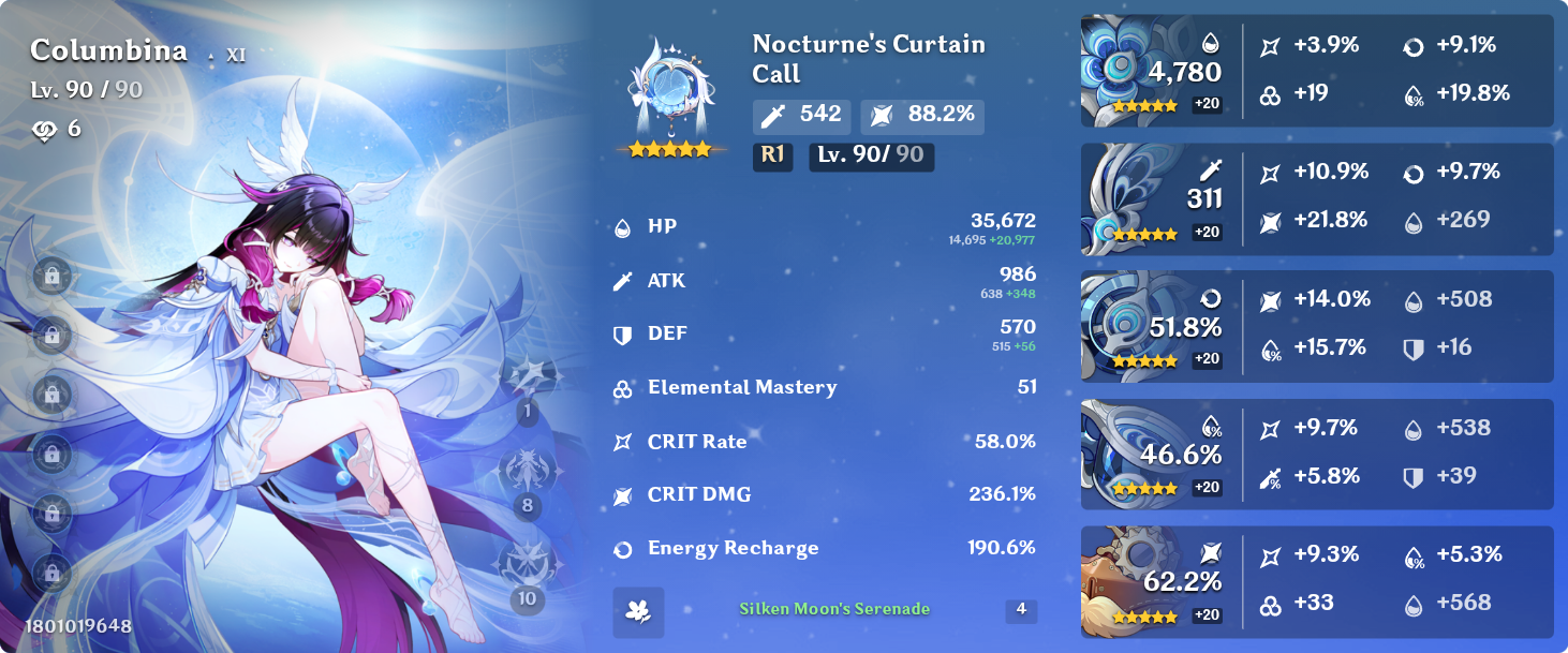 Genshin Impact - Blessing of the Welkin Moon [UID] photo review