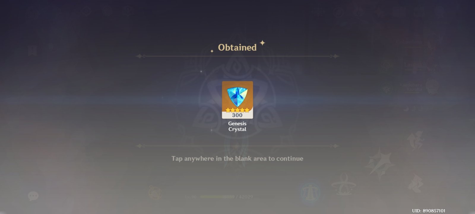 Genshin Impact - Blessing of the Welkin Moon [UID] photo review