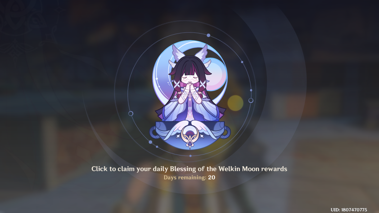 Genshin Impact - Blessing of the Welkin Moon [UID] photo review