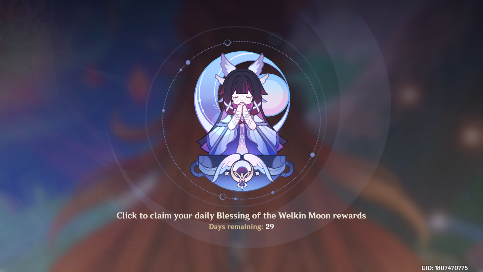 Genshin Impact - Blessing of the Welkin Moon [UID] photo review