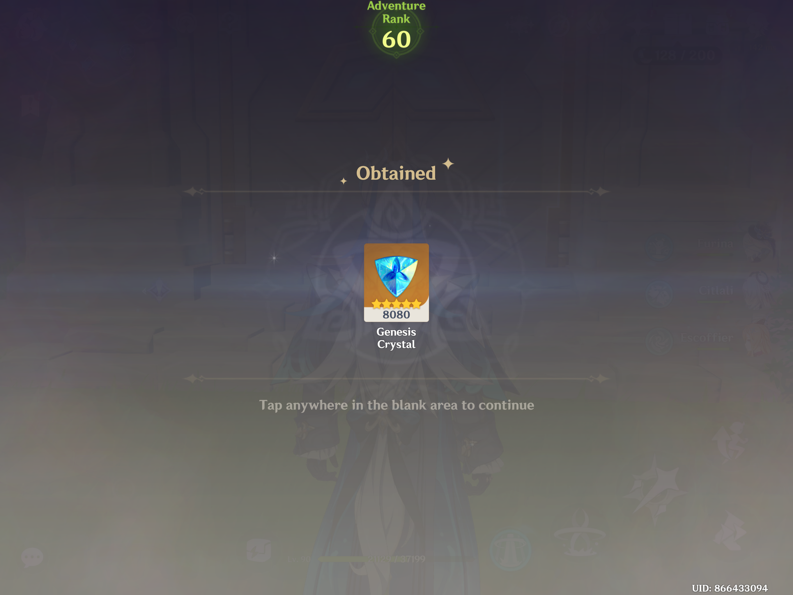 Genshin Impact - Genesis Crystals [300-6480] [UID] photo review