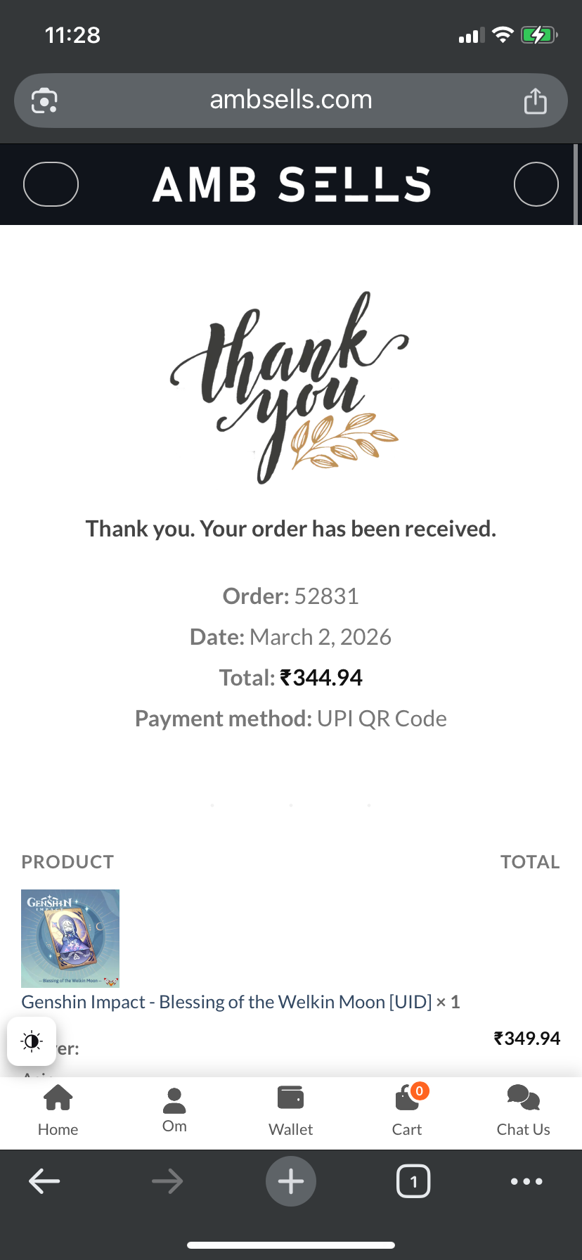 Genshin Impact - Blessing of the Welkin Moon [UID] photo review