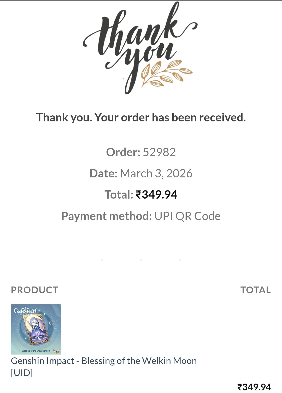 Genshin Impact - Genesis Crystals [300-6480] [UID] photo review