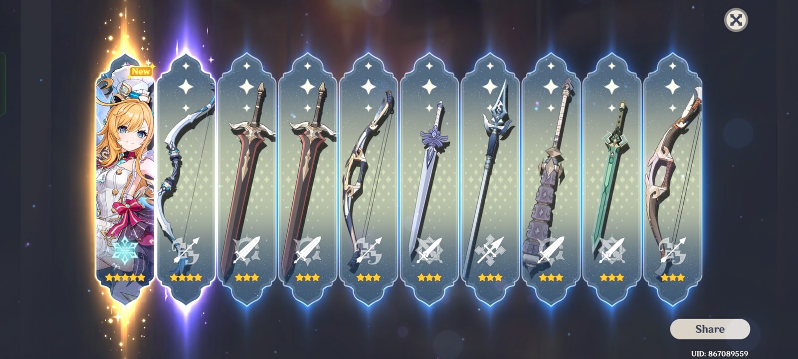 Genshin Impact - Blessing of the Welkin Moon [UID] photo review