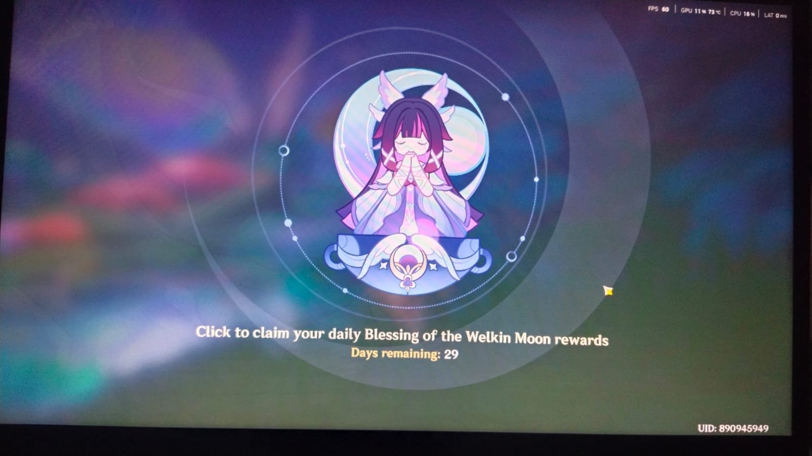 Genshin Impact - Blessing of the Welkin Moon [UID] photo review