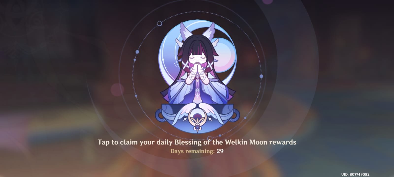 Genshin Impact - Blessing of the Welkin Moon [UID] photo review