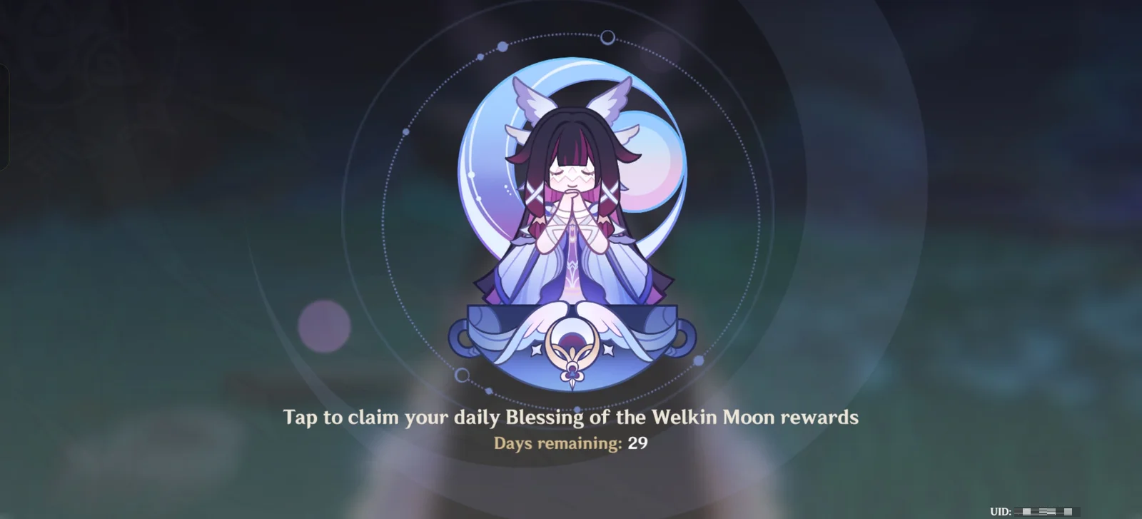 Genshin Impact - Blessing of the Welkin Moon [UID] photo review