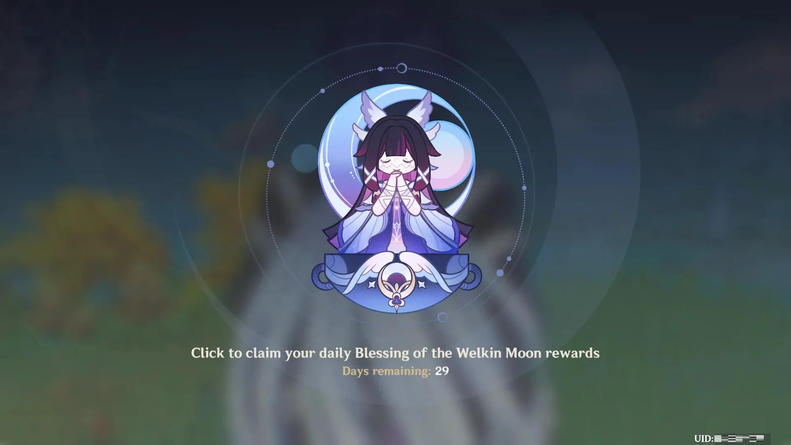 Genshin Impact - Blessing of the Welkin Moon [UID] photo review
